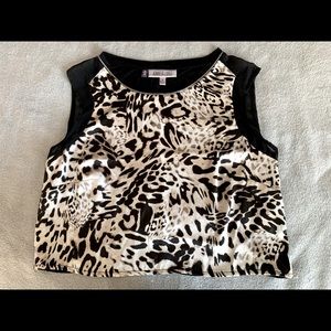 J Lo Leopard Print Crop Top